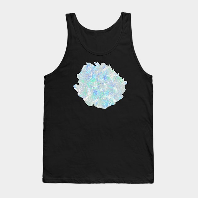 Dripping Brushstrokes Splatter Gray Tank Top by ninoladesign